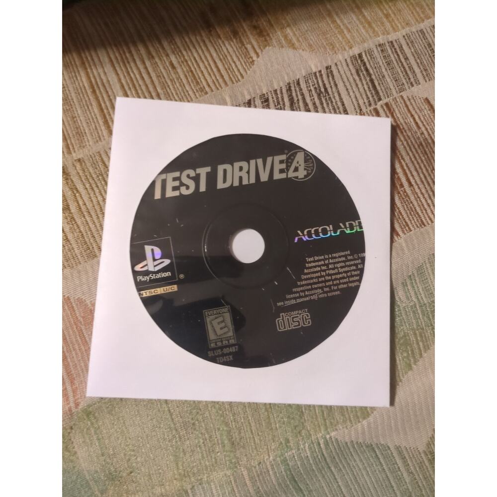 Test Drive 4 (Sony PlayStation 1, 1997) Disc Only Tested & Working